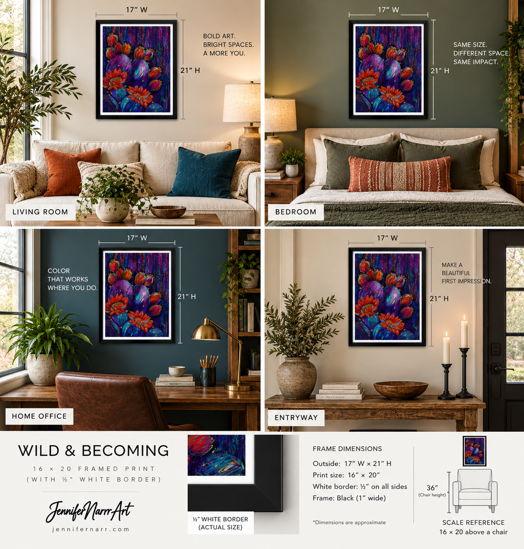 Wild & Becoming archival matte art print by Jennifer Narr