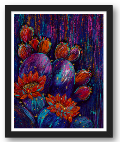Wild & Becoming colorful fine art print by Jennifer Narr