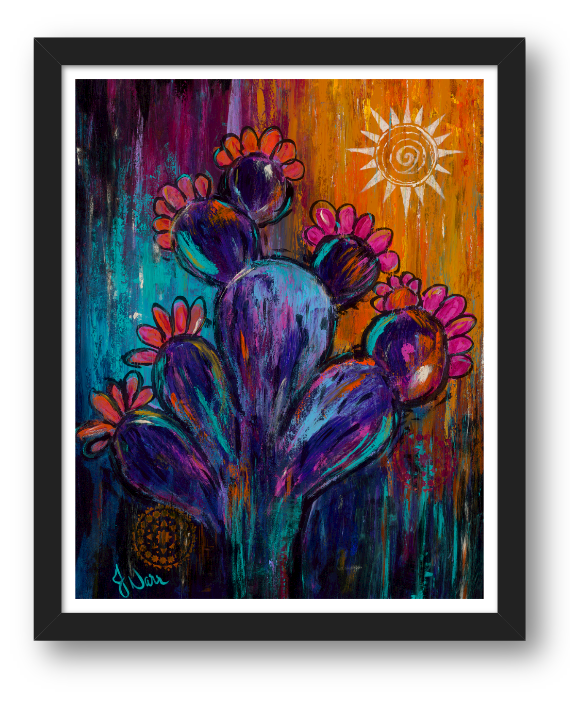 Wild & Radiant colorful fine art print by Jennifer Narr