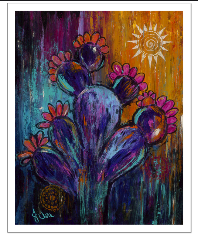 Wild & Radiant fine art print on Hahnemühle Photo Rag with a half-inch white border