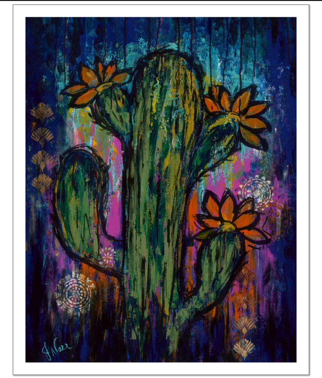Wild & Rooted fine art print on Hahnemühle Photo Rag with a half-inch white border